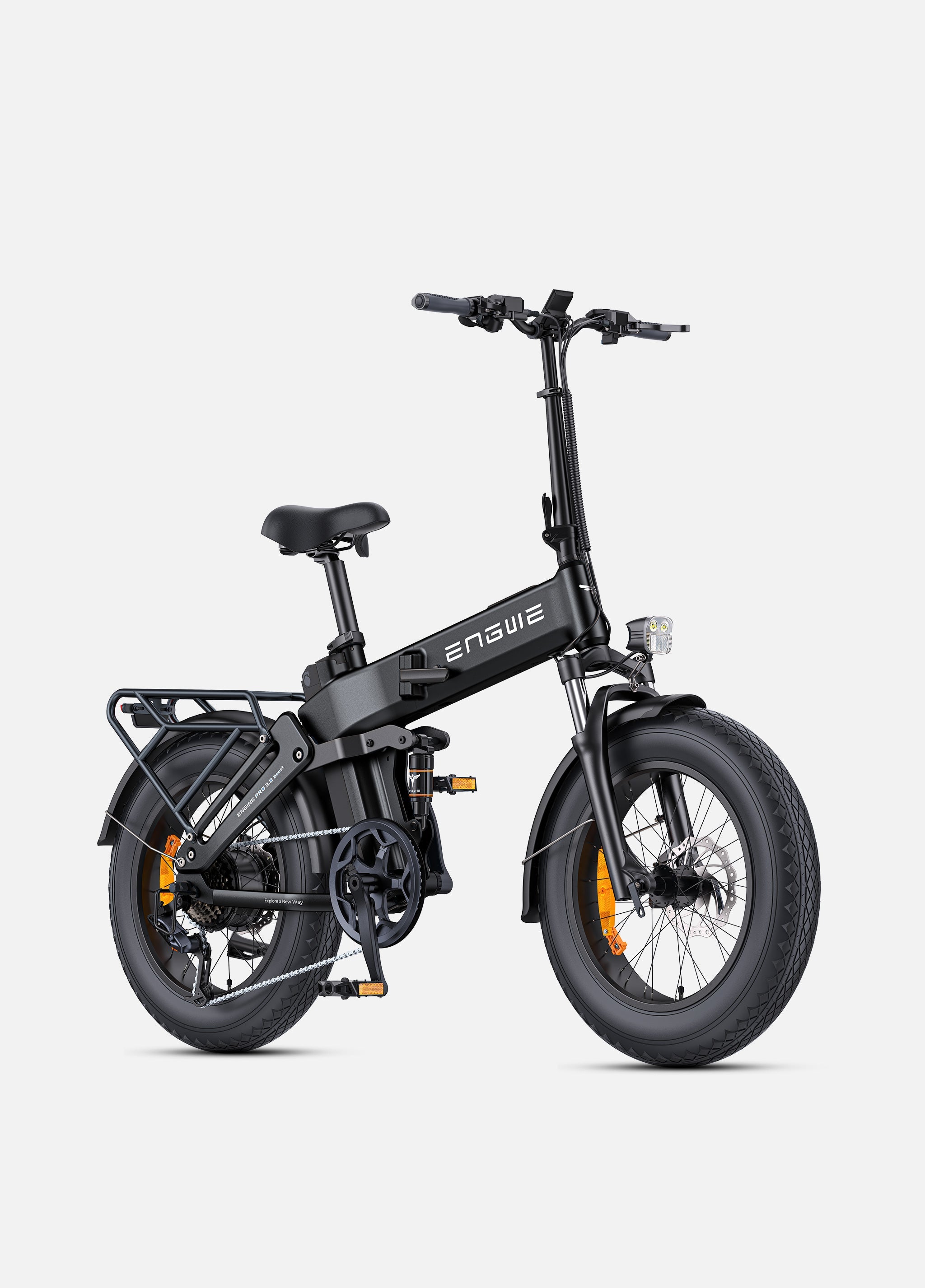ENGWE Engine Pro 3.0 Boost Electric Bike – 250W, 90 Nm Torque, 130 km Range, Foldable Fat Tire e-Bike