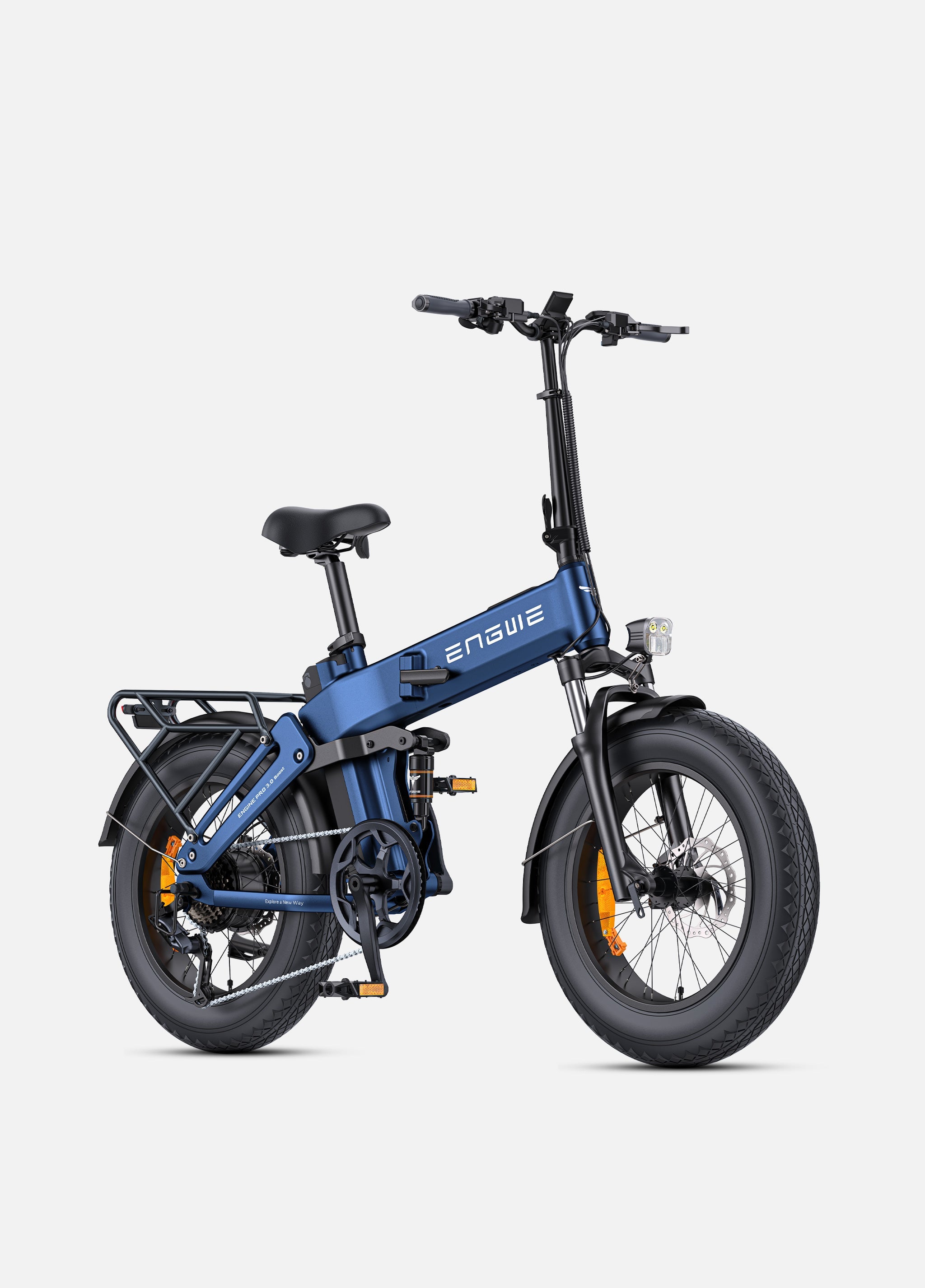 ENGWE Engine Pro 3.0 Boost Electric Bike – 250W, 90 Nm Torque, 130 km Range, Foldable Fat Tire e-Bike
